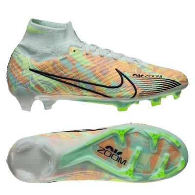 Nike Air Zoom Mercurial Superfly Elite 9 FG Bonded - Groen/Blauw/Oranje Nike Air Zoom Mercurial Superfly Elite 9 FG Bonded - Groen/Blauw/Oranje