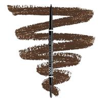NYX Professional Makeup Wenkbrauwpotlood, Micro Brow Pencil, dubbelzijdig met uitdraaibaar wenkbrauwpotlood en borsteltje, veganistische formule. Kleur: Brunette, 0,5 g (1 stuk)