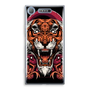 Tiger and Rattlesnakes: Sony Xperia XZ1 Transparant Hoesje