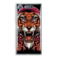 Tiger and Rattlesnakes: Sony Xperia XZ1 Transparant Hoesje - thumbnail