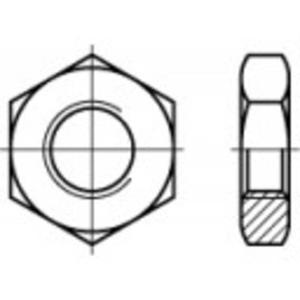 TOOLCRAFT 106951 Zeskantmoeren M10 DIN 439 Staal Galvanisch verzinkt 100 stuk(s)