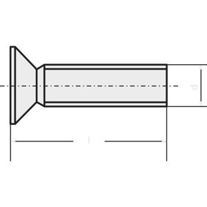 TOOLCRAFT M3*4 D965-4.8-A2K 194779 Verzonken schroeven M3 4 mm Sleuf DIN 965 Staal Verzinkt 100 stuk(s)