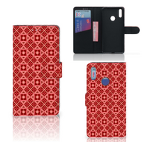 Huawei Y7 (2019) Telefoon Hoesje Batik Rood - thumbnail