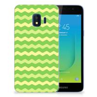 Samsung Galaxy J2 Core TPU bumper Waves Green