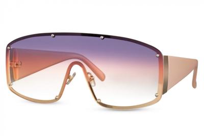 CWI zonnebril shield dames volledig omrand cat. 3 goud/roze CWI zonnebril shield dames volledig omrand cat. 3 goud/roze