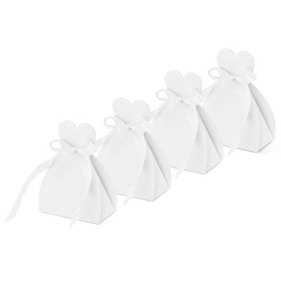 Cadeaudoosjes Bruid - Bruiloft bedankje - 80x stuks - wit - 7 x 9 cm