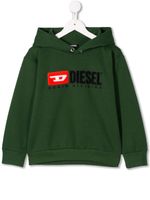 Diesel Kids sweat à capuche et logo - Vert