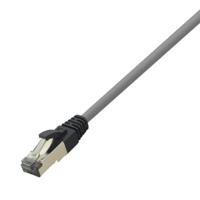 LogiLink CQ8062S RJ45 Netwerkkabel, patchkabel CAT 8.1 S/FTP 3.00 m Lichtgrijs Halogeenvrij 1 stuk(s)