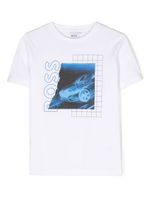 BOSS Kidswear t-shirt à logo imprimé - Blanc