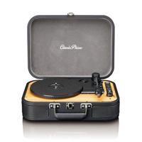 Lenco Classic Phono TT-116 Bluetooth-platenspeler met 3 snelheden, 33, 45 en 78 rpm, vintage vinyl-platenspeler, RCA-uitgang, stereo-luidspreker, zwart