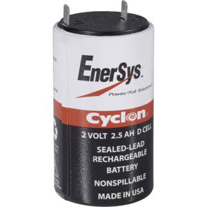 EnerSys Hawker Cyclon D 0810-0004 Loodaccu 2 V 2.5 Ah Loodvlies (AGM) (Ø x h) 34 mm x 68 mm Kabelschoen 4.8 mm Onderhoudsvrij, Wikkelcellenuitvoering,