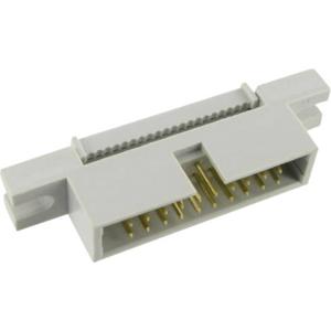 TRU COMPONENTS 1589794 Pinconnector Met montageflens Rastermaat: 2.54 mm Totaal aantal polen: 14 Aantal rijen: 2 1 stuk(s)