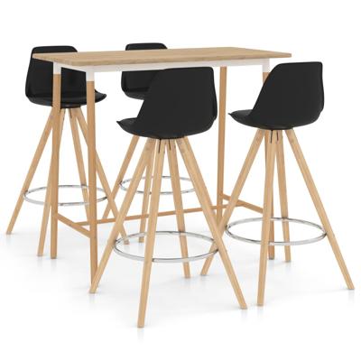 vidaXL 5-delige Barset zwart vidaXL 5-delige Barset zwart