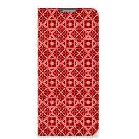 OPPO Reno8 Lite Hoesje met Magneet Batik Rood - thumbnail