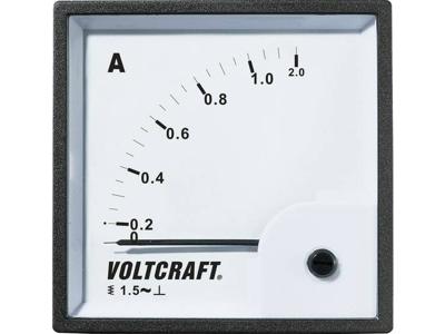 VOLTCRAFT AM-72X72/1A AM-72X72/1A Analoog inbouwmeetinstrument AM-72x72/1A 1 A Weekijzer