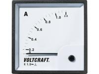 VOLTCRAFT AM-72X72/1A AM-72X72/1A Analoog inbouwmeetinstrument AM-72x72/1A 1 A Weekijzer
