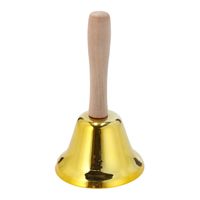 Tafelbel/handbel goud 12 cm - thumbnail