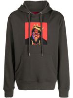 Mostly Heard Rarely Seen 8-Bit hoodie en coton Biggie à détails appliqués - Gris