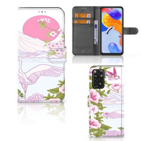 Xiaomi Redmi Note 11 Pro 5G/4G Telefoonhoesje met Pasjes Bird Standing