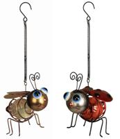 Luxform Solar hanglampjes Metal insect Bij & Lieveheersbeestje 24204.000.01 - thumbnail