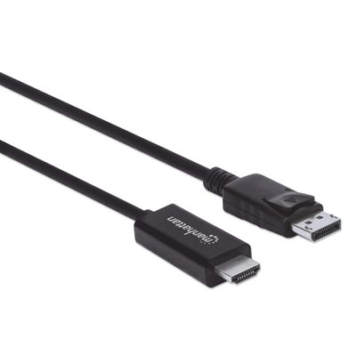 Manhattan 153218 DisplayPort-kabel DisplayPort / HDMI Adapterkabel DisplayPort-stekker, HDMI-A-stekker 3.00 m Zwart