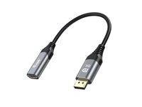 Equip 133446 video kabel adapter 0,15 m DisplayPort HDMI Zwart, Grijs - thumbnail