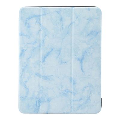 Shop4 - iPad Pro 11 (2018) Hoes - Smart Book Case Marmer Blauw Shop4 - iPad Pro 11 (2018) Hoes - Smart Book Case Marmer Blauw