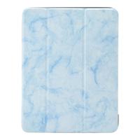 Shop4 - iPad Pro 11 (2018) Hoes - Smart Book Case Marmer Blauw