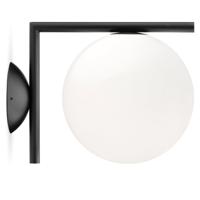 FLOS IC Wand- en Plafonlamp Small - Zwart
