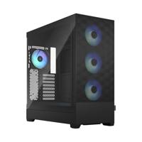 Fractal Design Pop XL Air RGB Black - Gehard glas Clear Tint - Honingraat Mesh Front - TG zijpaneel - Vier 120 mm Aspect 12 RGB-ventilatoren inbegrepen - E-ATX High Airflow Full Tower PC Gaming Case