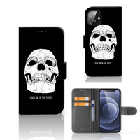 Telefoonhoesje met Naam Apple iPhone 12 Mini Skull Eyes