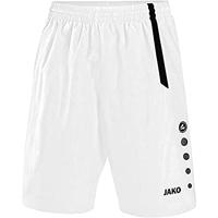 JAKO - Sportbroek Turijn, Uniseks-Kind, Wit Zwart, 140
