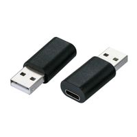 VALUE 12.99.2995 tussenstuk voor kabels USB Type-A USB Type-C Zwart - thumbnail