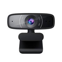 ASUS USB camera with 1080p 30 fps recording, beamforming microphone for better live-streaming video and audio quality, and adjustable clip that fits various devices