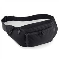 Heuptasje/buideltasje voor volwassenen - 37 x 15 cm - Zwart- fanny pack - voor op reis - thumbnail