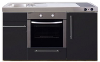 MPB 150 Zwart mat met koelkast en oven RAI-938