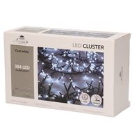 Clusterverlichting helder wit buiten 384 lampjes met timer kerstverlichting   - - thumbnail