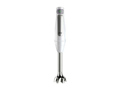 Braun MQ7020 WH Staafmixer 1000 W BPA-vrij, Traploze snelheidsinstelling, Met mixbeker Wit, Zilver