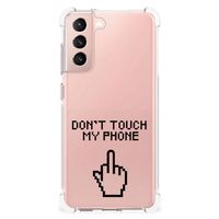 Samsung Galaxy S21 FE Anti Shock Case Finger Don't Touch My Phone - thumbnail