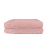 The One Towelling 2-PACK: Badlaken Basic - 70 x 140 cm Kleur: Zalmroze