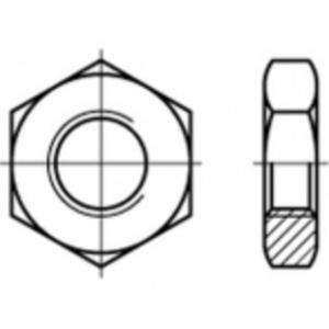 TOOLCRAFT TO-5435724 Zeskantmoeren M27 Staal Galvanisch verzinkt 25 stuk(s)