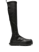 Jil Sander bottes en cuir - Noir