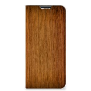 OPPO A54s | A16 | A16s Book Wallet Case Donker Hout