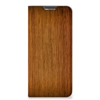 OPPO A54s | A16 | A16s Book Wallet Case Donker Hout - thumbnail