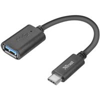 Trust USB 2.0 Adapter [1x USB-C stekker - 1x USB 3.2 Gen 1 bus B (USB 3.0)] 20967 9.00 cm - thumbnail