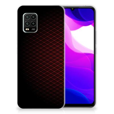 Xiaomi Mi 10 Lite TPU bumper Geruit Rood