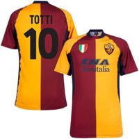 AS Roma Retro Voetbalshirt 2001/02 + Totti 10