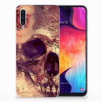 Silicone Back Case Samsung Galaxy A50 Skullhead