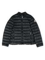 Moncler Enfant doudoune à patch logo - Noir - thumbnail