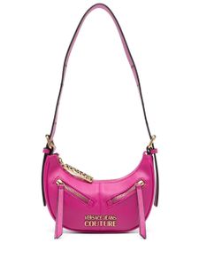 Versace Jeans Couture sac porté épaule en cuir artificiel à logo - Rose